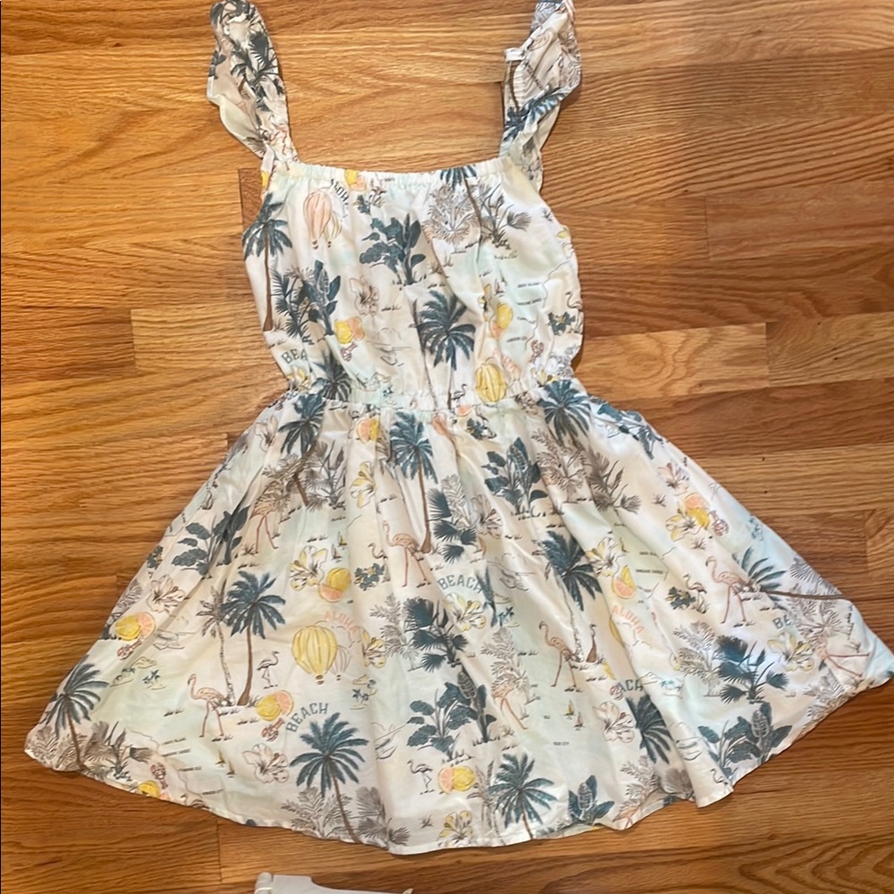 Janie and Jack Tropical Print Girls Summer Dress